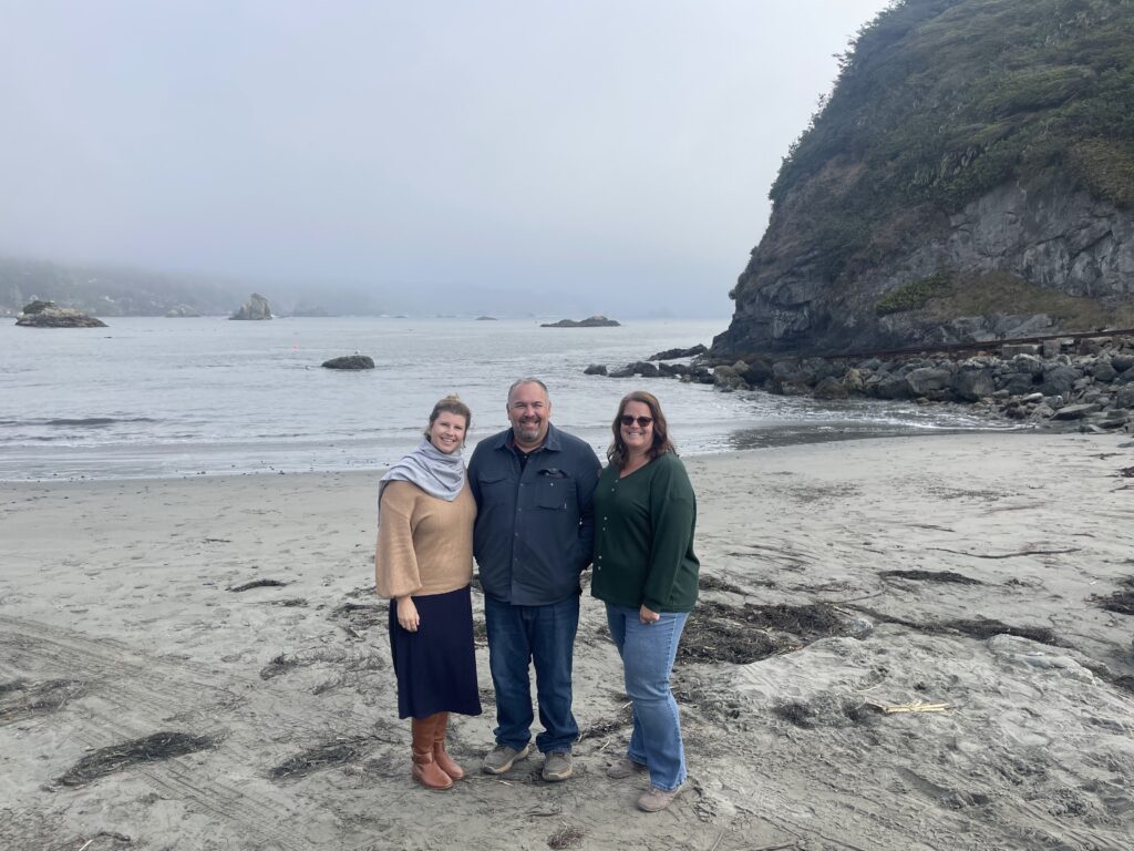 This is an image from our staff's recent trip up north to hold informal discussions with Trinidad Rancheria staff and others to inform marine development efforts.