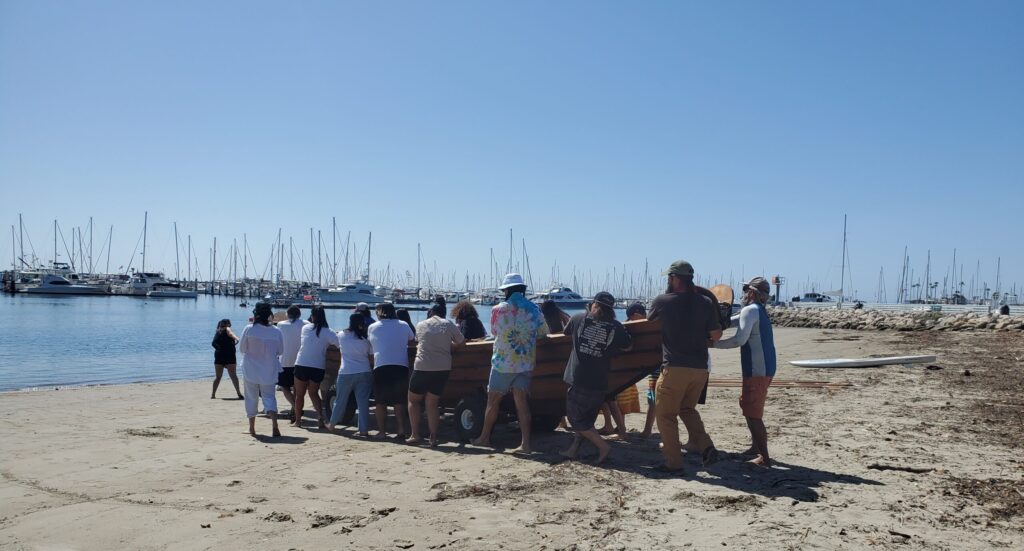 UCSB-Beaches people at boat